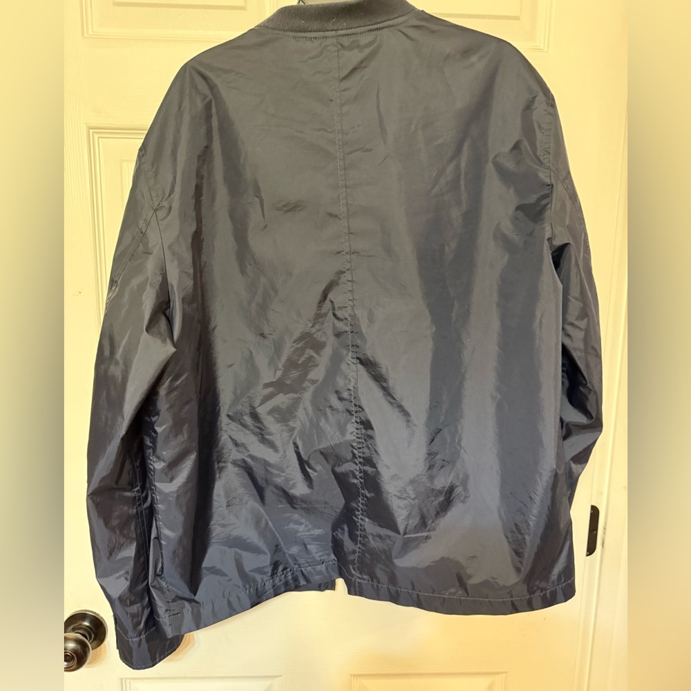 John Varvatos navy Racer Jacket - Picture 3 of 7